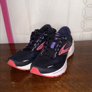 Brooks Women's Adrenaline GTS Navy and Pink Athletic Shoes